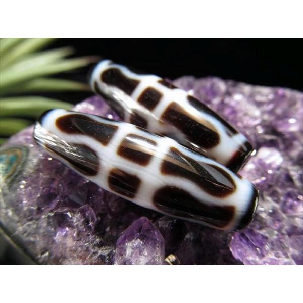 A至純天珠 金剛杵天珠 こんごうしょてんじゅ サイズ：約37ミリ 1個売り 極上 天然石 ビーズ パ...