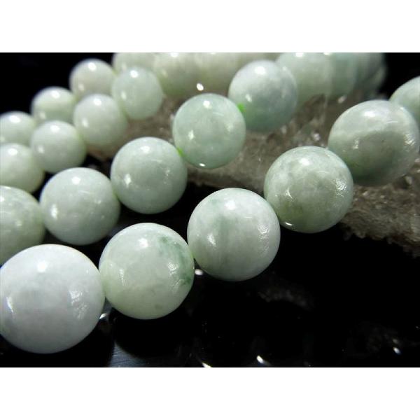 翡翠 ミャンマージェイド 10mm珠 一連破格 約38-40cm 極上 天然石 ビーズ パワーストー...