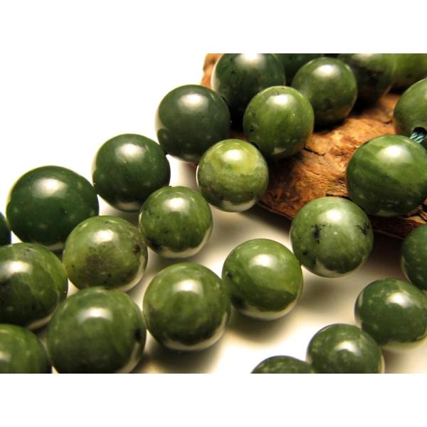 翡翠 カナディアンジェイド 6mm珠 一連破格 約38-40cm 極上 天然石 ビーズ パワーストー...