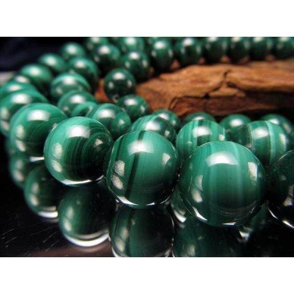 激安宣言 AA 約6mm珠 マラカイト 孔雀石 一連 約37-39cm コンゴ産 geki rn-s...