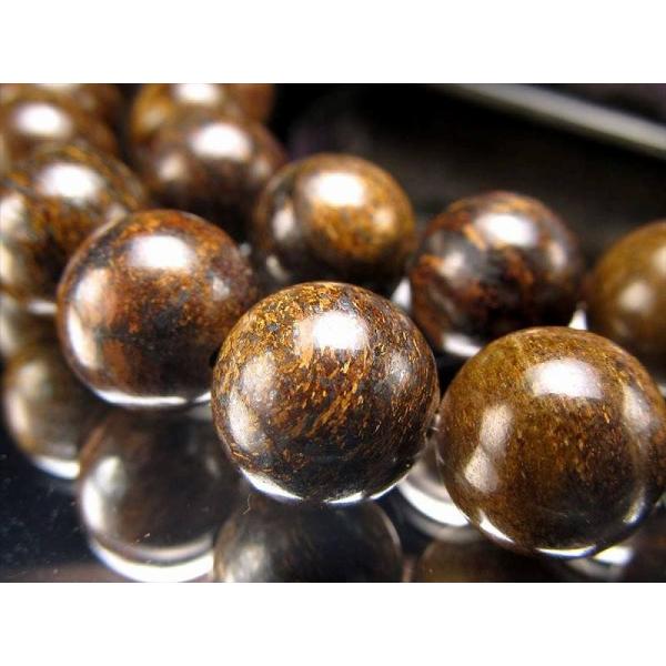 激安宣言 約8mm珠 ブロンザイト 古銅輝石・古銅石 一連 約37-39cm ブラジル産 geki ...