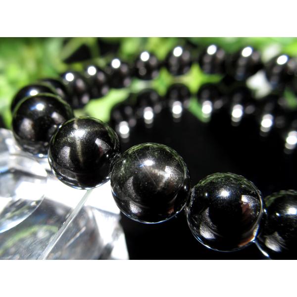 煌めくスター効果 3A スターダイオプサイト ブラックスター ブレスレット 8.5mm-9.5mm×...