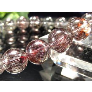 待望の再入荷 豪華プレミアグレード レッドスーパーセブン ブレスレット 9mm-9.5mm×21珠 極美インクルージョン×洗練の高級感 パワーストーン