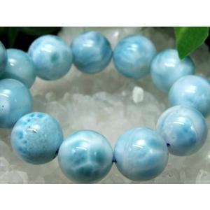 超得★高品質★ ラリマー 4個セット 巨大 水面模様くっきり 4A ラリマー ブレスレット 18mm-18.5mm×13珠 愛
