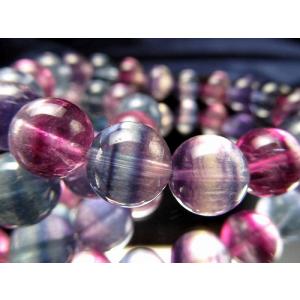 ブレスレット ラベンダーカラー マーブルスコロライト 10.5mm-11mm×19