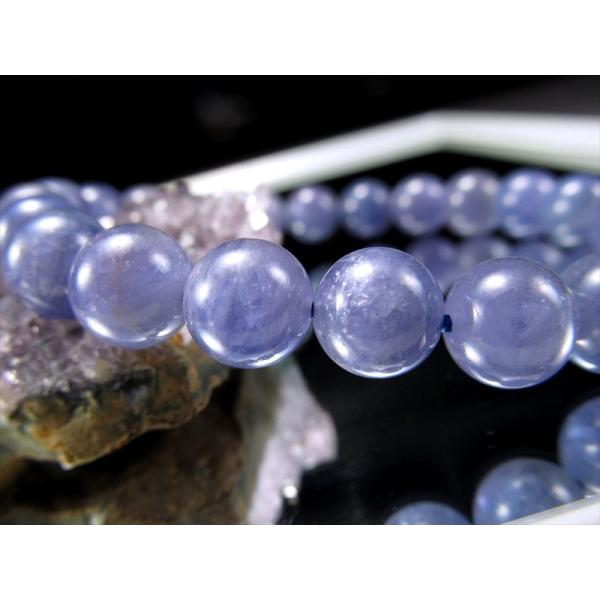 超当たり 現品の本 3A+ タンザナイト ブレスレット 5mm×36珠 人生を良い方向へと導く石 1...