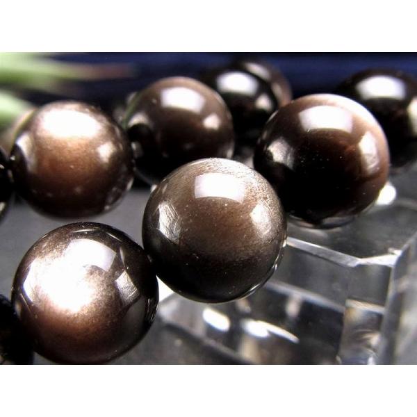 シルバーオブシディアン 黒曜石 ブレスレット 約7.5mm-8mm×24珠前後 神秘的で気品ある白銀...