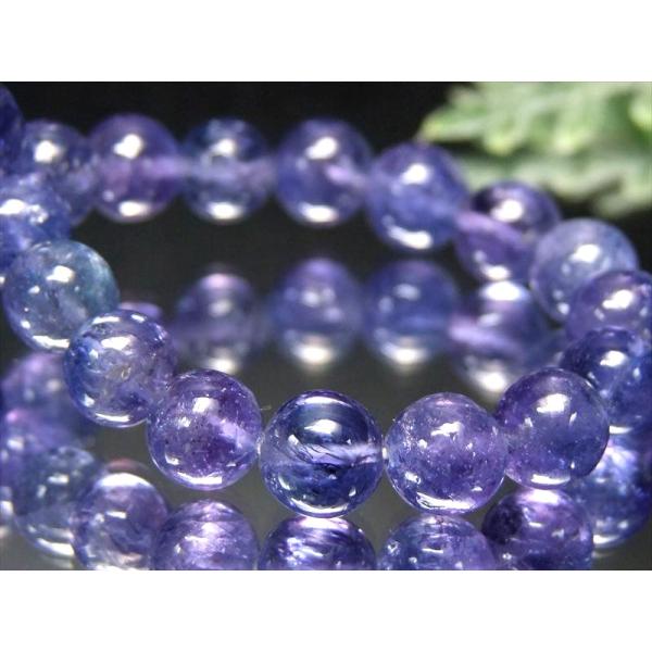 限定3本 過去最高品質 S級 宝石質 タンザナイト ブレスレット 6.5mm-7mm×27珠 美麗 ...