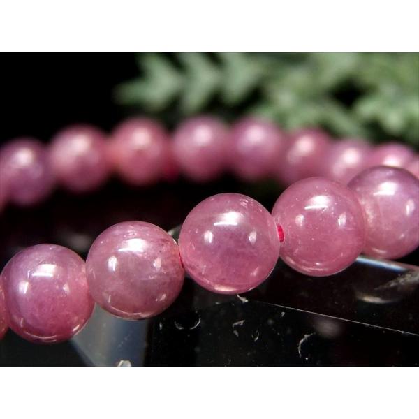 『神のシンボル』とされてきた天然石 3A+ ピンクパープル サファイア ブレスレット 約7.5mm×...