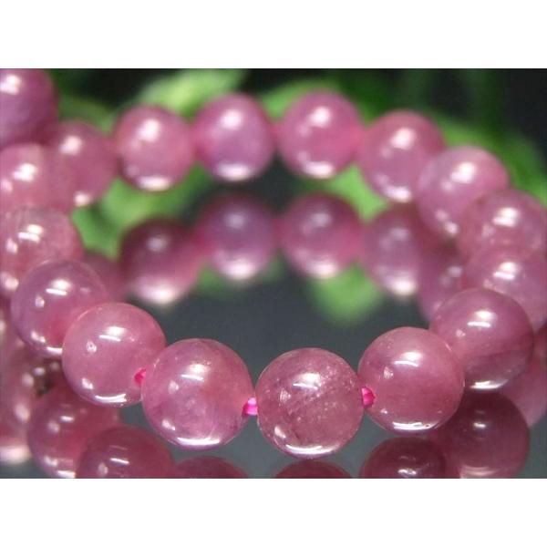 『神のシンボル』とされてきた天然石 3A+ ピンクパープル サファイア ピンク系ルビー ブレスレット...