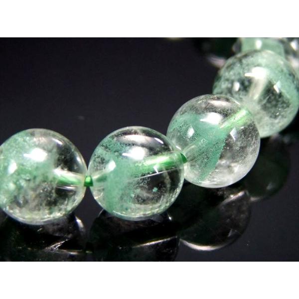 ブレスレット エメラルドグリーンファントム 限定4本 S級 全珠くっきり山形 9.5mm-10mm×...