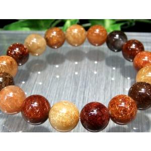 ラベンダーカラー マーブルスコロライト ブレスレット 10.5mm-11mm×19