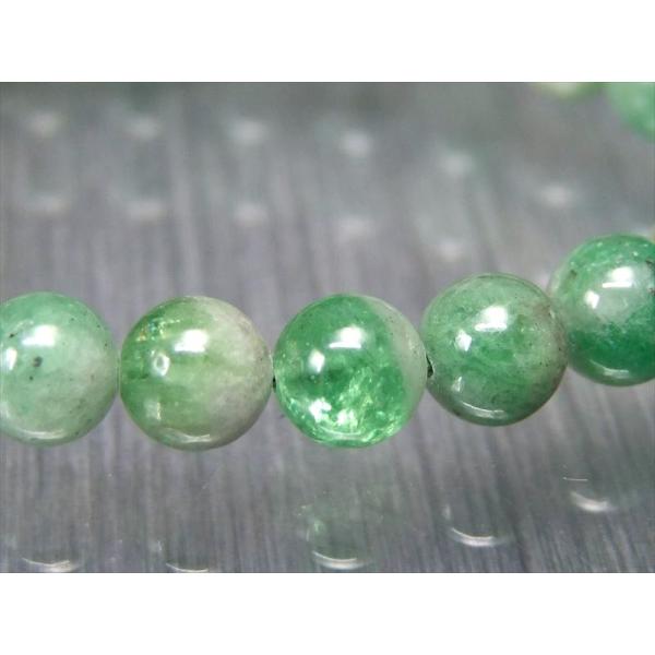 激レア 蛍光 5A ツァボライト タンザナイト ピンクゾイサイト 共生 ブレスレット 6.5mm-8...