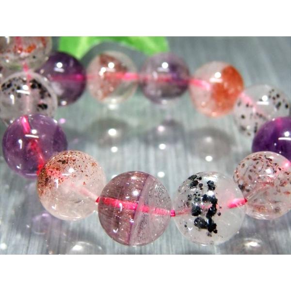 バイヤー自ら撮影 4A+ スーパーセブン ブレスレット 10.5mm-11mm×19珠 最強ブレス ...