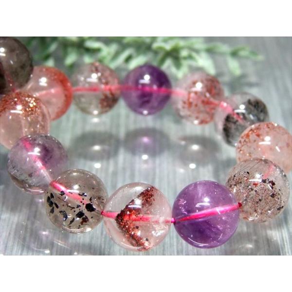 店頭展示中 ファントム 金属光沢 4A+ スーパーセブン ブレスレット 10.5mm-11mm×19...