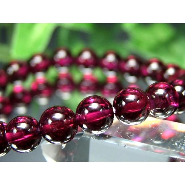 過去最高品質 S級 ロードライトガーネット ブレスレット 7mm-7.5mm×25珠 真実の愛の石 ...