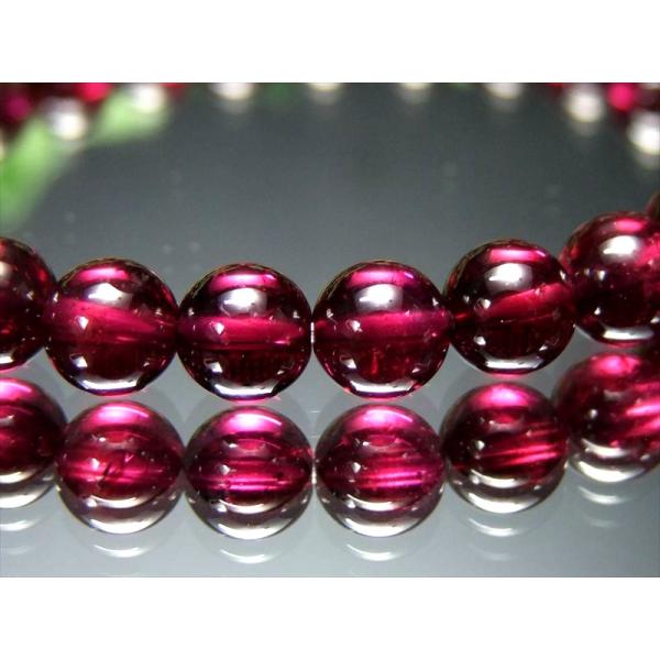 過去最高品質 S級 ロードライトガーネット ブレスレット 6.5mm-7mm×27珠 真実の愛の石 ...