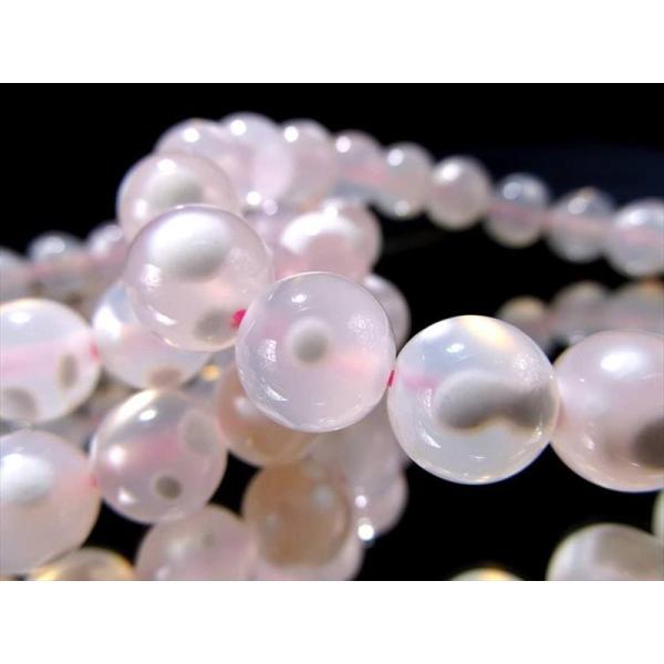 艶光沢抜群 スポット アゲート (瑪瑙) ブレスレット 約10.0mm-10.5mm×19珠前後 独...