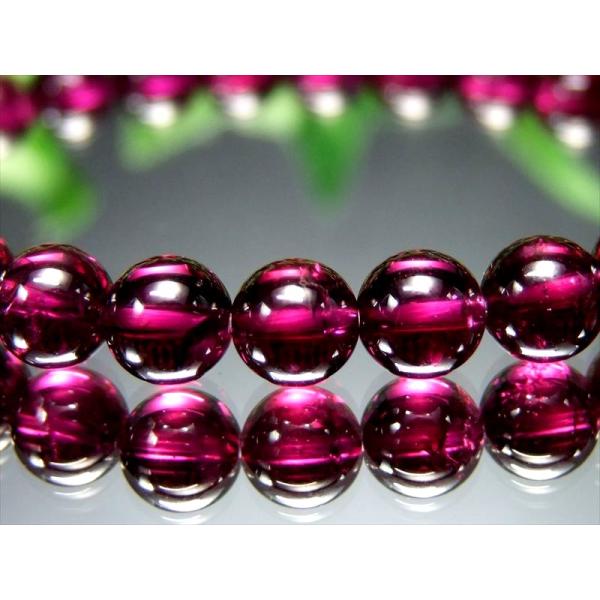 一生もの S級 ロードライトガーネット ブレスレット 7mm-7.5mm×27珠 真実の愛の石 歴史...