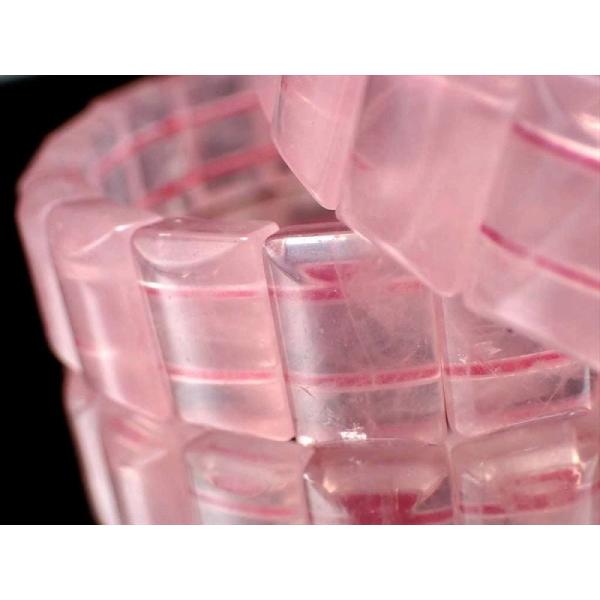 お買い得価格 ローズクォーツ 紅石英 バングル ブレスレット 幅約14.5mm前後 存在感あるバング...