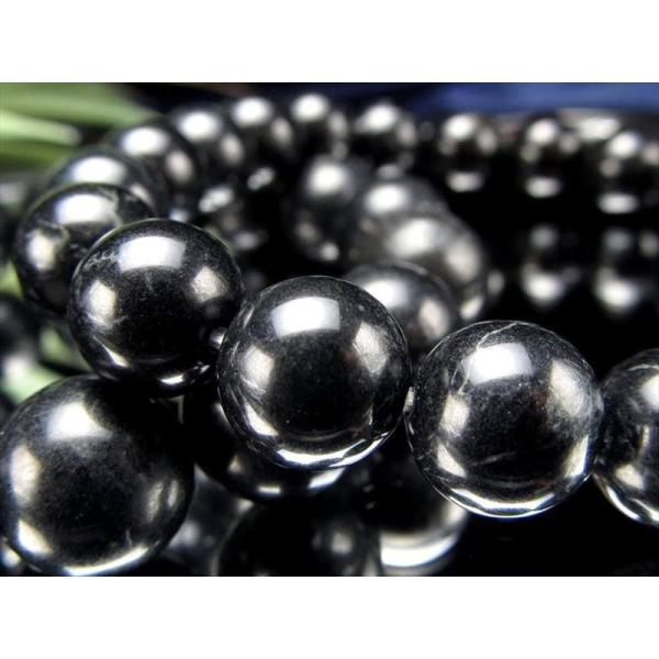 ヒマラヤンブラック ブレスレット 10mm-10.5mm×20珠前後 永遠の黒 と呼ばれるインドを代...