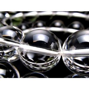 5A 天然水晶 天然クォーツ ブレスレット 約14mm-15mm×15珠前後 価格高騰につき入手困難 全てを浄化し活性化させる万能ストーン ブラジル