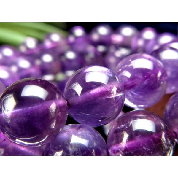 明るめカラータイプ 2A アメジスト ブレスレット 8mm-8.5mm×23珠前後 スケ感ある透明感...