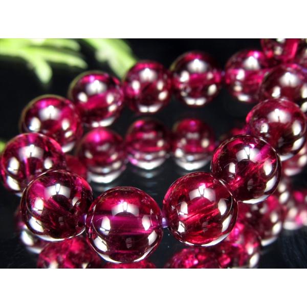 4A 美しいワインレッドパープル ロードライトガーネット ブレスレット 7mm×25珠 魅惑のワイン...