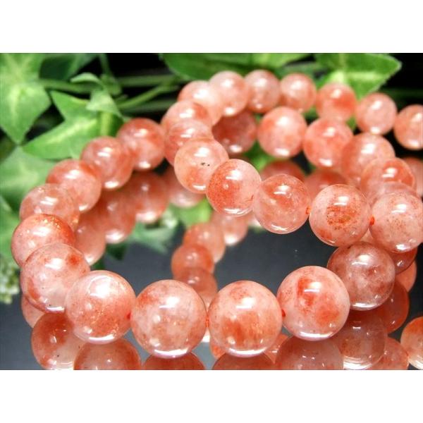 激安大特価 サンストーン 日長石 ブレスレット 約8.5mm-9mm×22珠前後 太陽神の象徴 アベ...