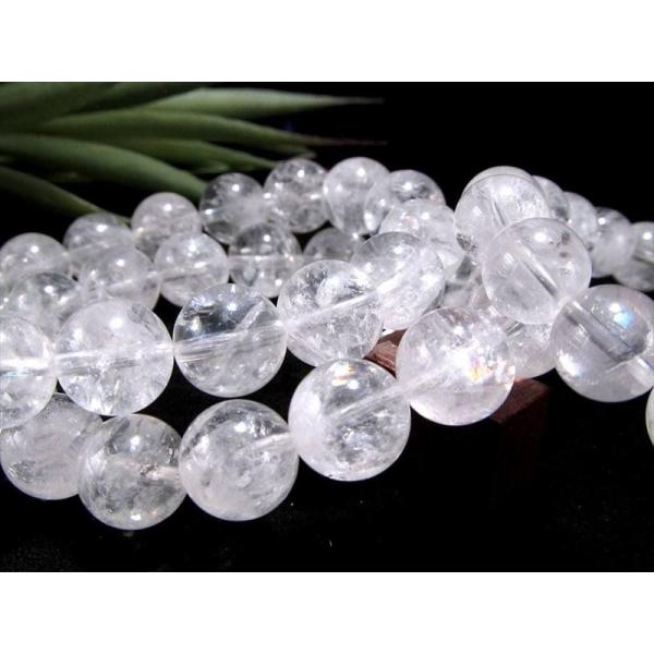 激安特価 スノーホワイトクリスタル 白水晶 ブレスレット 約8.5mm-9mm×22珠前後 希少原産...