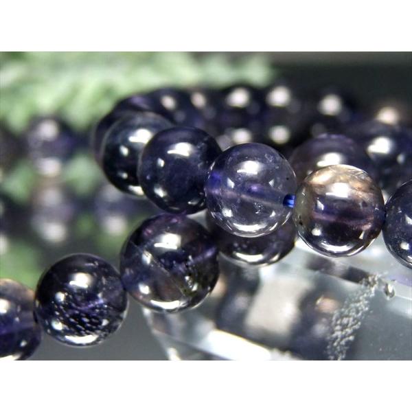 アイオライト ブレスレット 約6.5mm-7mm×27珠前後 お買い得価格 夢や目標へ導く石 3月の...