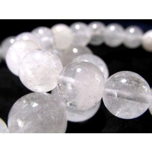 流通量極少 カンジロバヒマール水晶 ブレスレット 10mm-10.5mm×20珠前後 幻の秘境カンジロバヒマール産 ふんわり白霧結晶タイプ ギャランティーカード付属