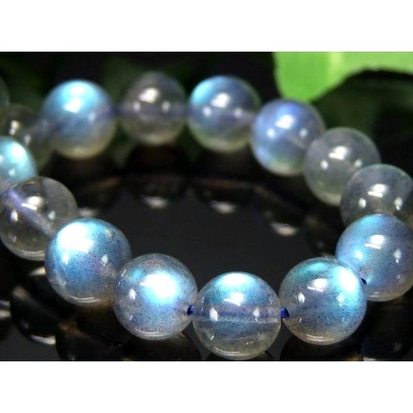 3A+ ラブラドライト ブレスレット 8mm-9mm×22珠 スペクトロライト 濃いブルーシラー 信...