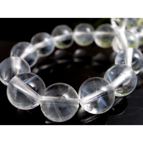 激レア水晶 たっぷりエンジェルラダー効果 エンジェルラダークォーツブレスレット 7.5mm-8mm×...