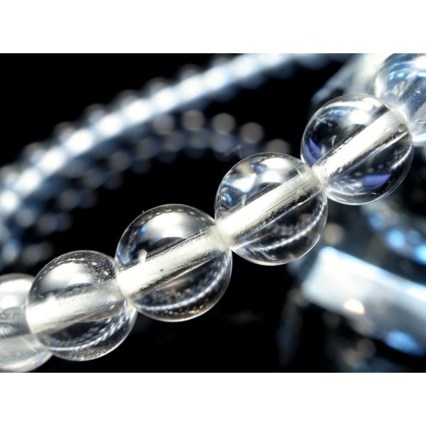 クリアタイプ ガネーシュヒマール産 水晶 ブレスレット 6mm-6.5mm×30珠 神に最も近い場所...