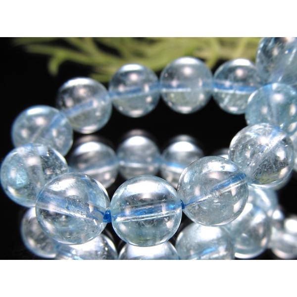 数量限定 クリアブルー 3A ブルー トパーズ ブレスレット 8mm-8.5mm×23珠 抜群のクリ...
