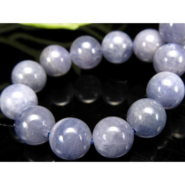 2A+ タンザナイト ブレスレット 7mm-7.5mm×25珠 人生を良い方向へと導く石 12月の誕...