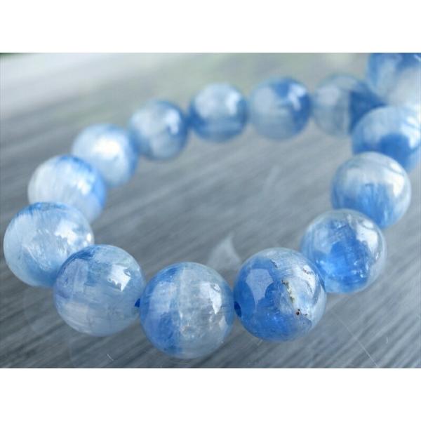 3A 美麗シラー カイヤナイト シリカ ブレスレット 7mm-7.5mm×26珠 藍晶石 鮮やか 美...