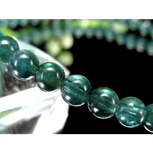 S級 インディゴブルートルマリン インディゴライト ブレスレット 4mm-4.5mm×45珠 電気石...