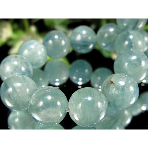 希少 天然グリーンカラー AA グリーンカイヤナイト 藍晶石 ブレスレット 8.5mm-9mm×23...