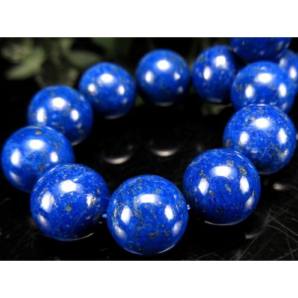 4A ラピスラズリ 瑠璃 ブレスレット 10.5mm-11mm×19珠 9月12月の誕生石 聖なる石...