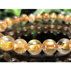 ゴールドルチルクォーツ ルチルクォーツ ブレスレット 13mm