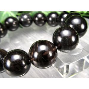 大珠 透き通る漆黒の天然石 和田峠 黒曜石 オブシディアン ブレスレット 16mm×14珠 国産の黒曜石 透明感あり 最強の魔除け・邪気払いの石 証明書付き