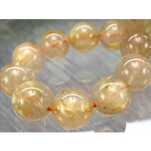 繊細 束針 3A+ 煌めき ゴールドルチル クォーツ ブレスレット 10mm-10.5mm×20珠 迫力の針びっしりタイプ 金運の代表石 一点もの ブラジル産 パワーストーン