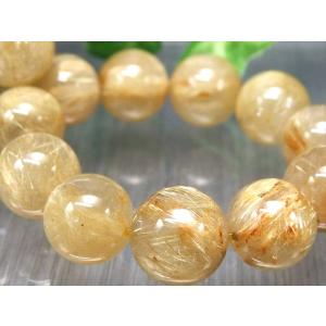 ルチルクォーツ ガーデンクォーツ ブレスレット 10mm 一点物 211-2448