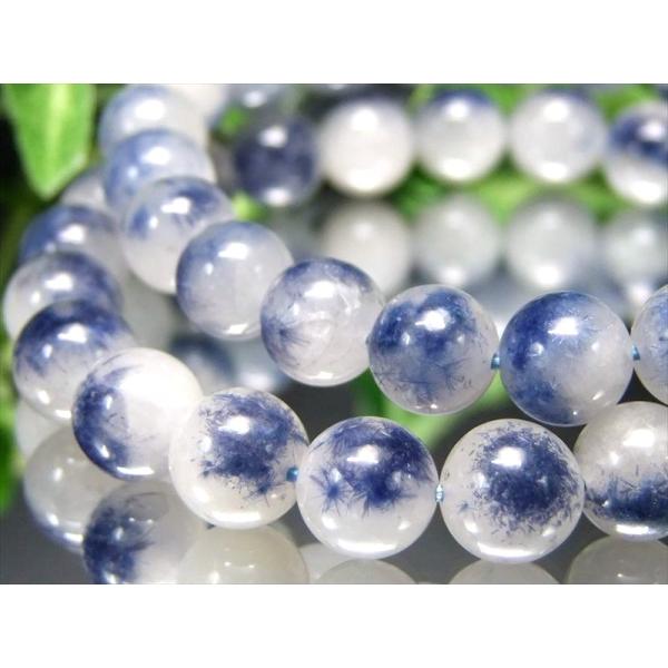 大特価くっきり針結晶 AA+ デュモルチェライトインクォーツ ブレスレット 8.5mm-9mm×21...