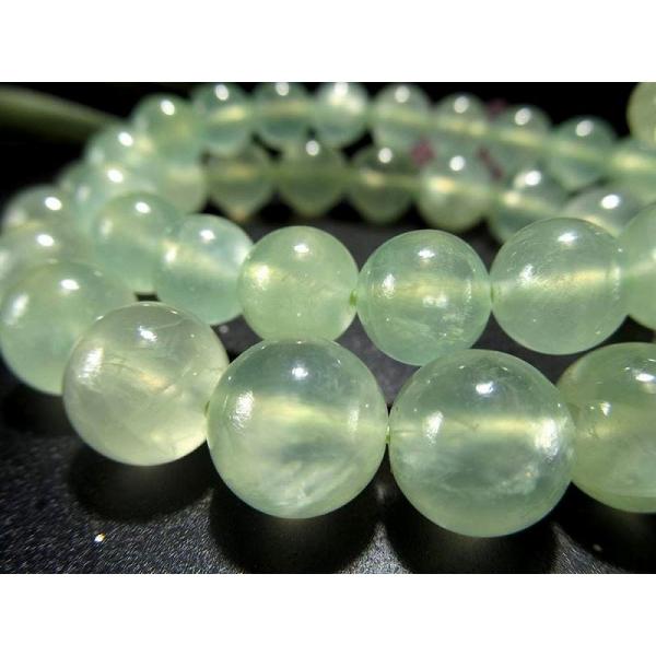 AA+ プレナイト ブレスレット 11mm-11.5mm×18珠前後 インクルージョンの少ない高品質...