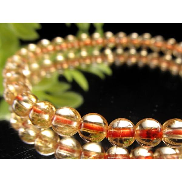 店頭展示中 極上 透明感抜群 級 インペリアルトパーズ ブレスレット 約5.5mm-6mm×37珠 ...