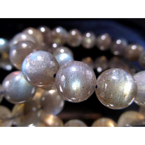 まるでオーロラ AA レインボーラブラドライト ブレスレット 約11mm-11.5mm×18珠前後 ...