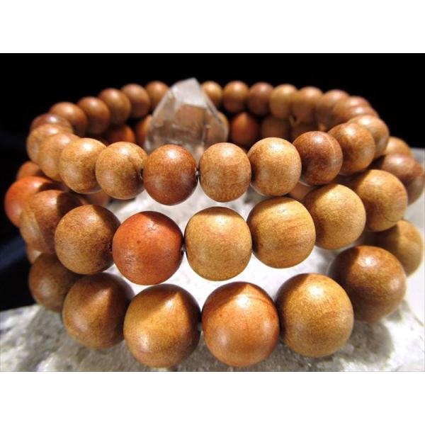 白檀 ブレスレット 10mm-10.5mm×21珠前後 びゃくだん サンダルウッド 優しく香る 瞑想...